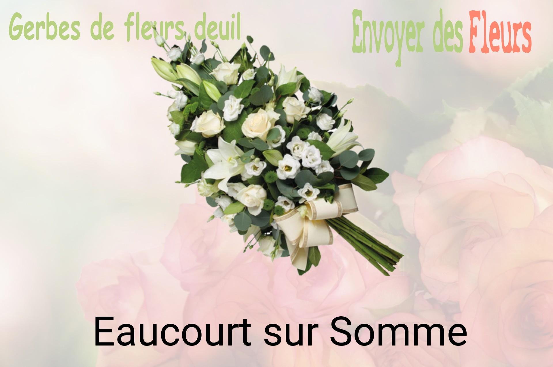 Gerbe de fleurs de deuil livrée à Eaucourt-sur-Somme